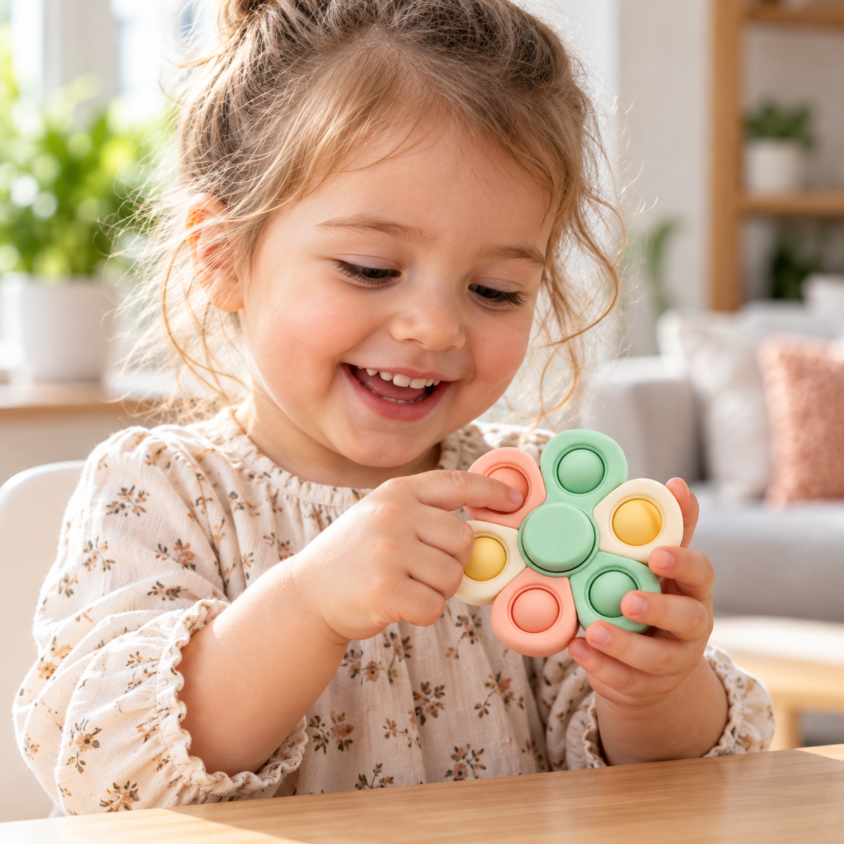 Flower Pop Sensory Fidget Toy โ Colorful Interactive Stress Relief Toy for Kids & Adults