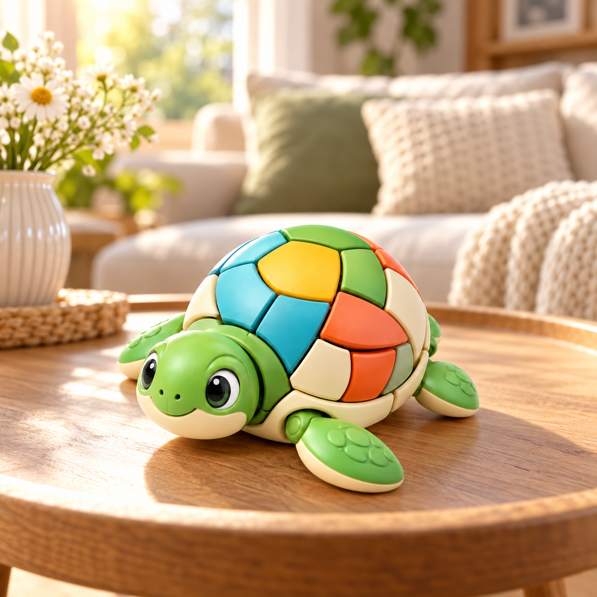 Colorful Turtle Puzzle Toy โ Cute Interactive Shell Puzzle for Kids