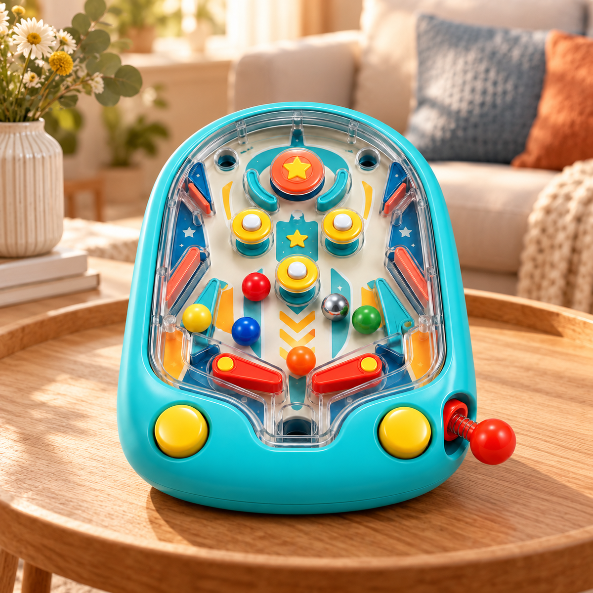 Mini Tabletop Pinball Game ā Fun Interactive Arcade Toy for Kids & Family