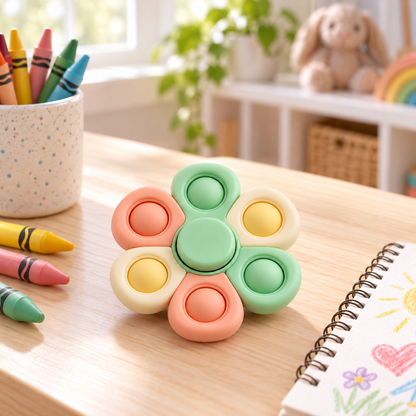 Flower Pop Sensory Fidget Toy – Colorful Interactive Stress Relief Toy for Kids & Adults