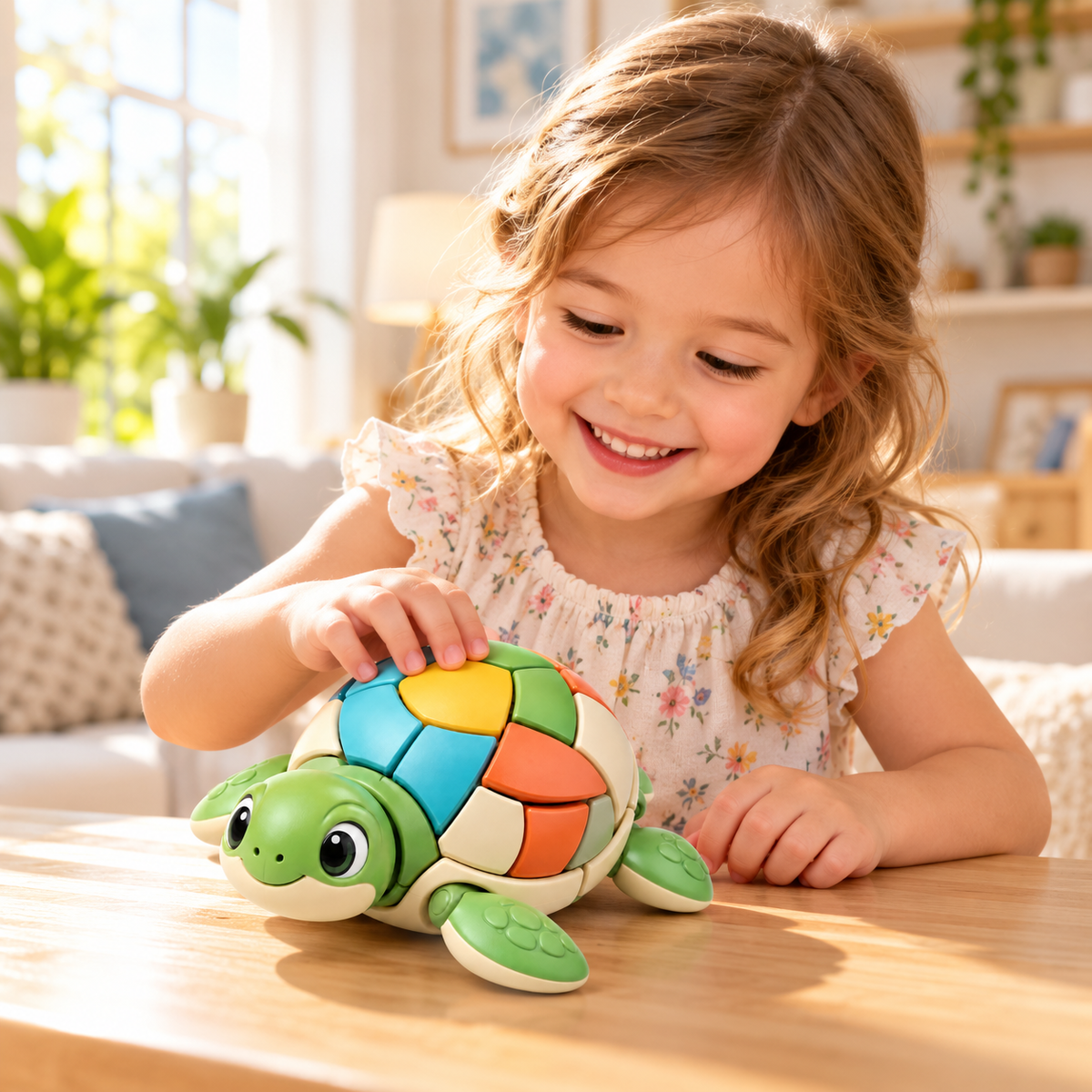 Colorful Turtle Puzzle Toy – Cute Interactive Shell Puzzle for Kids