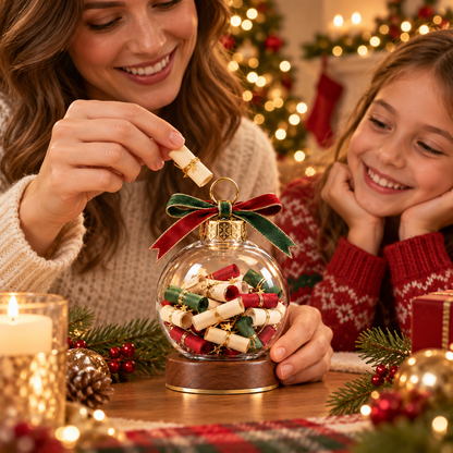 Christmas Wish Scroll Ornament – Meaningful Holiday Keepsake & Family Gift