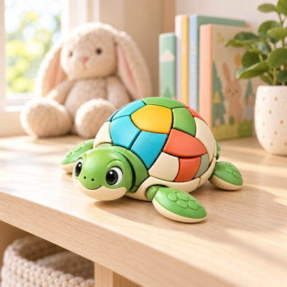 Colorful Turtle Puzzle Toy – Cute Interactive Shell Puzzle for Kids