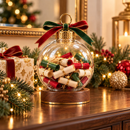 Christmas Wish Scroll Ornament – Meaningful Holiday Keepsake & Family Gift