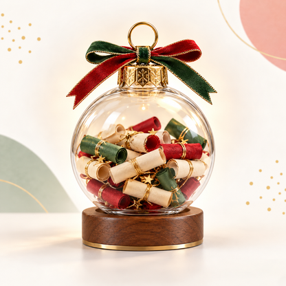 Christmas Wish Scroll Ornament – Meaningful Holiday Keepsake & Family Gift