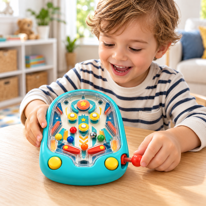 Mini Tabletop Pinball Game – Fun Interactive Arcade Toy for Kids & Family