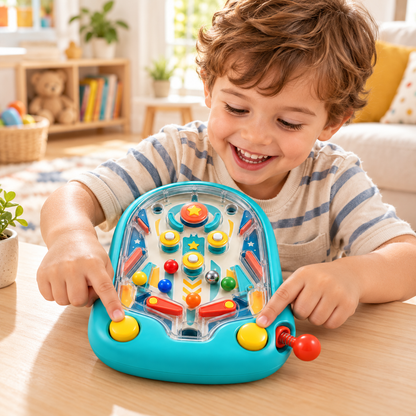 Mini Tabletop Pinball Game – Fun Interactive Arcade Toy for Kids & Family