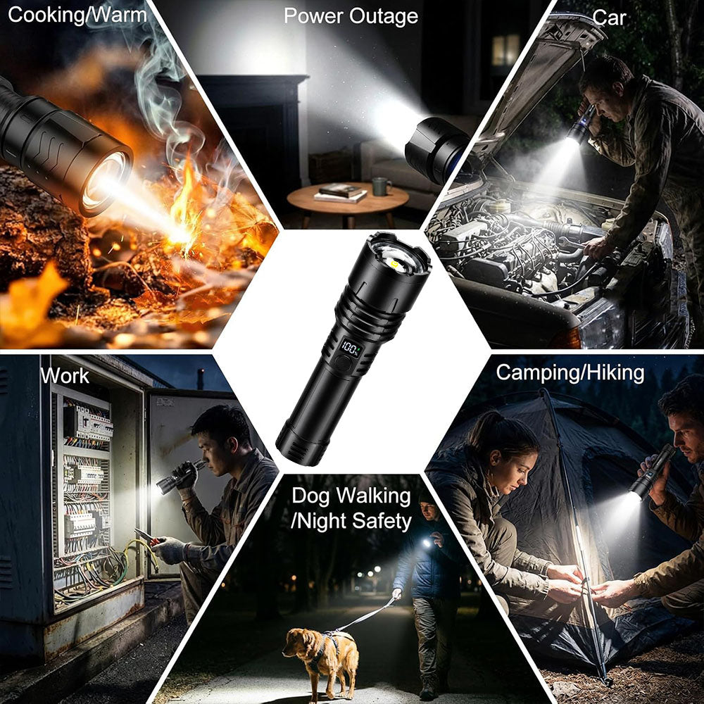 Billhol® Super Bright Ultimate Tactical Survival Flashlight · 2M+ SOLD · 80X Brighter ·120H Runtime · Military COB LED Tech